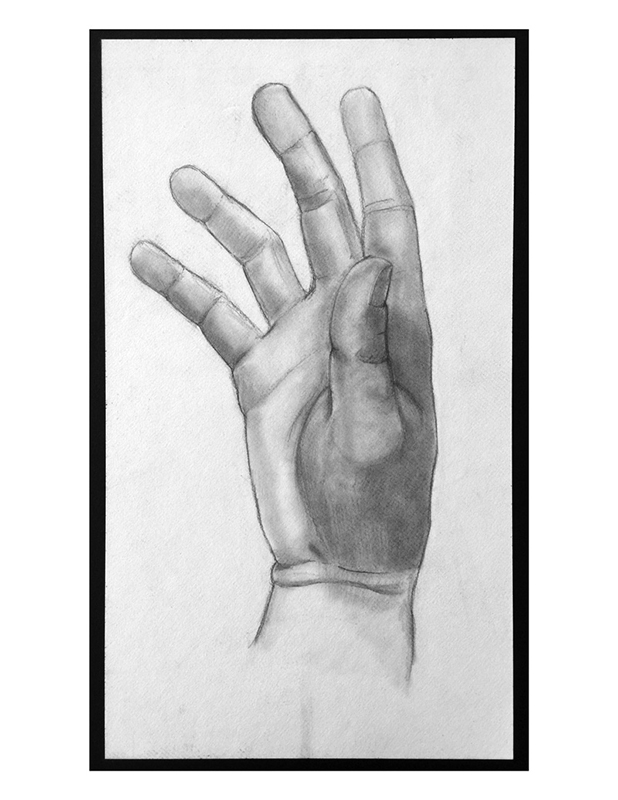 Right hand drawing